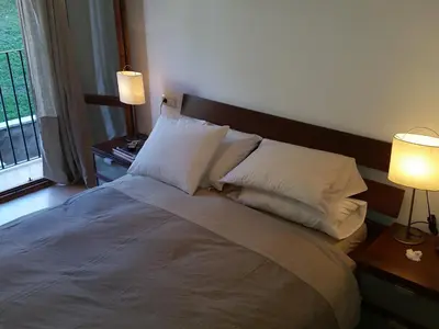 Cama o camas de una habitación en Edif. La Corona