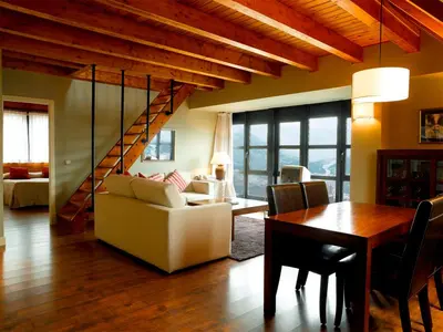 Zona de estar de Apartamentos HG Cerler