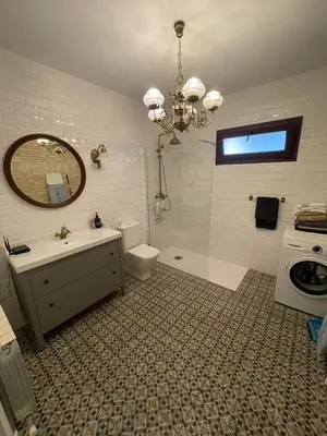 Un baño de Apartahotel Belchite