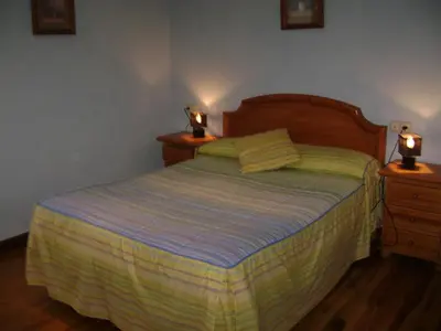 Cama o camas de una habitación en Hostal Venta San Blas