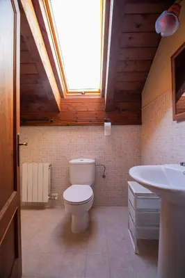 Un baño de Inmocyma Abetal grandes vistas, con piscina-Linsoles- Benasque