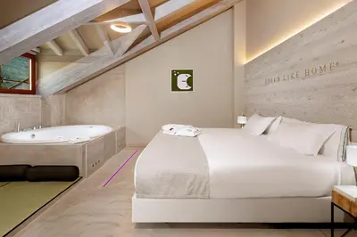 Cama o camas de una habitación en Hotel Boutique Mediodía & Apartments