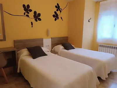 Cama o camas de una habitación en Apartamentos Querol