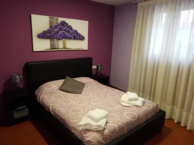 Cama o camas de una habitación en HOSTAL ITXASO-ENEA