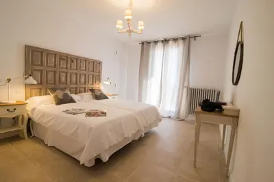 Cama o camas de una habitación en Casa rural El Ralenco