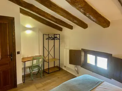 Cama o camas de una habitación en Casa rural El Ralenco