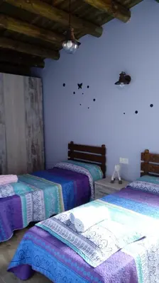 Cama o camas de una habitación en Casa Barranquero
