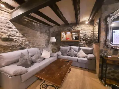Zona de estar de Casa Rural CAL ROCCO Porta del Pirineu