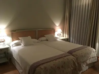 Cama o camas de una habitación en Hotel Villa Monter