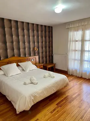 Cama o camas de una habitación en Hotel Eriste
