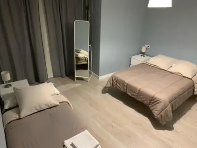 Cama o camas de una habitación en Apto Isabel Centro Histórico