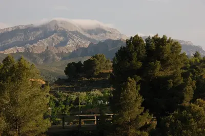 Paisaje cerca de este camping resort