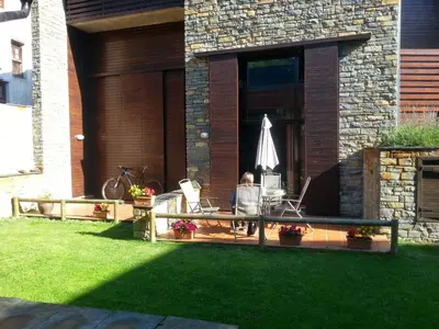 Jardín al aire libre en Casa La Pica Duplex de 90m2 con salida a jardín