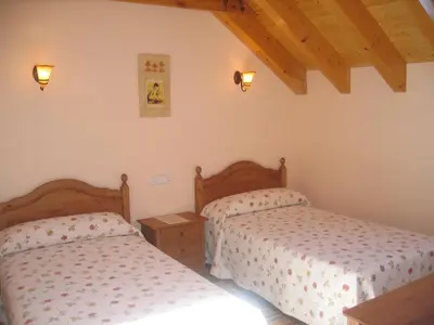 Cama o camas de una habitación en Casa rural Ornat Etxea