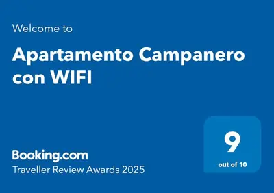 Certificado, premio, señal o documento que está expuesto en Apartamento Campanero con WIFI
