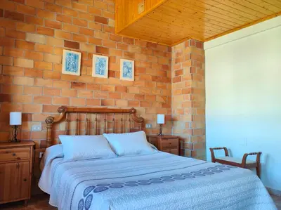 Cama o camas de una habitación en Casa Burgués