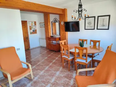 Una televisión o centro de entretenimiento en Casa Burgués