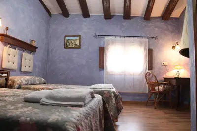 Cama o camas de una habitación en Agroturismo 