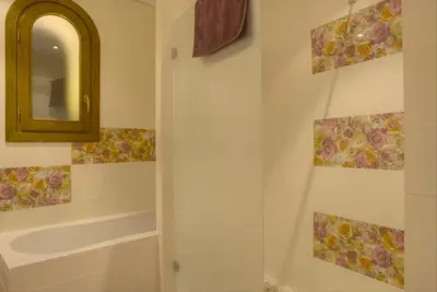 Un baño de Apartamentos Rurales El Rapallo
