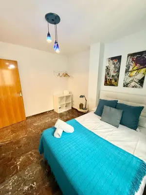 Cama o camas de una habitación en Apartamento Conde II