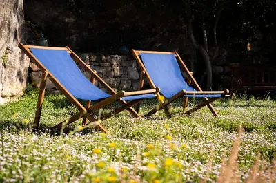 Jardín al aire libre en Mas de L'Acordio