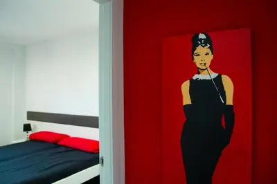 Cama o camas de una habitación en MEQUEDO EN ALCAÑIZ
