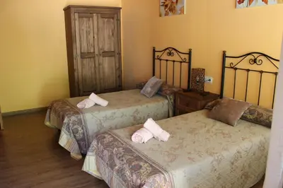 Cama o camas de una habitación en Turismo Rural Casa Sastre