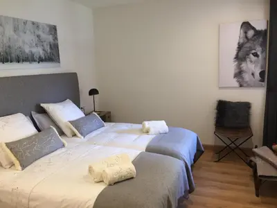 Cama o camas de una habitación en Apartaran 410