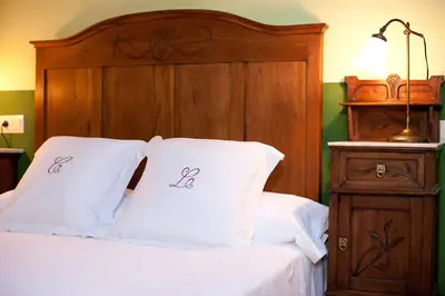 Cama o camas de una habitación en Casa Leonardo