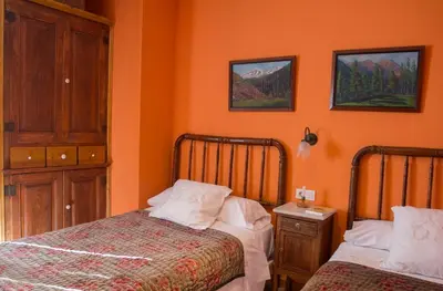 Cama o camas de una habitación en Casa Leonardo