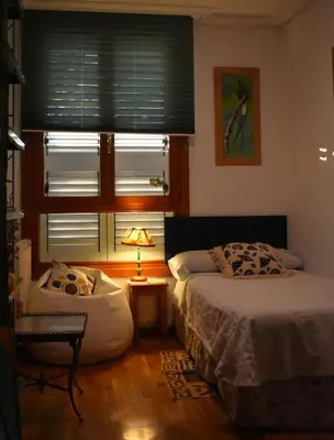Cama o camas de una habitación en Chalet Baldissera