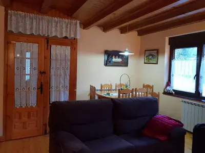 Zona de estar de Casa Aranesa
