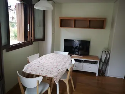 Una televisión o centro de entretenimiento en Apartamentos Aguas Limpias