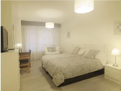 Cama o camas de una habitación en Pension Mayte
