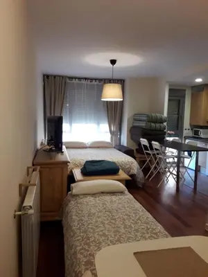 Cama o camas de una habitación en Apartamento en c/ Peroneros