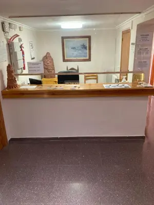 El vestíbulo o zona de recepción de Hostal Gabás