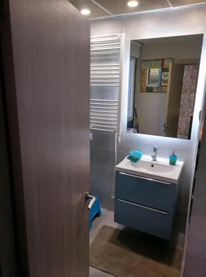 Cama o camas de una habitación en Apartamento centro san blas 36, próximo al Pilar