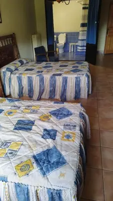 Cama o camas de una habitación en Casa Blasco