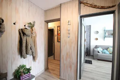 Zona de estar de La Casita del Pirineo