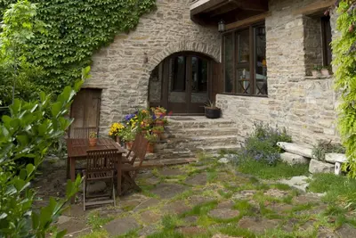 Jardín al aire libre en O Chardinet d'a Formiga