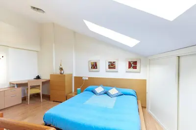 Cama o camas de una habitación en Bonito alojamiento en el centro historico
