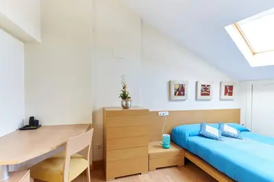 Cama o camas de una habitación en Bonito alojamiento en el centro historico