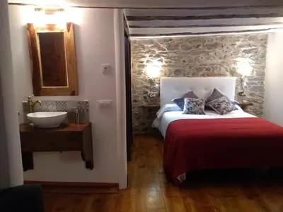 Cama o camas de una habitación en Casa Piñana