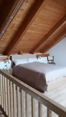 Cama o camas de una habitación en Casa Garrabet