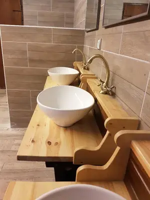 Un baño de Alberg Les Daines