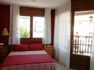 Cama o camas de una habitación en Hostal Rural Casa Castro