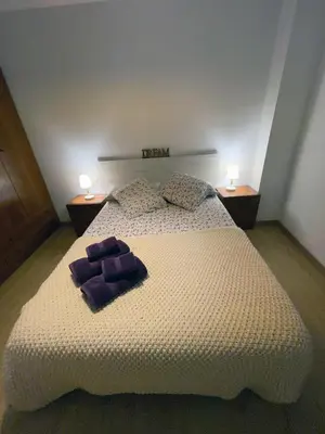 Cama o camas de una habitación en Apartaments Albiñana