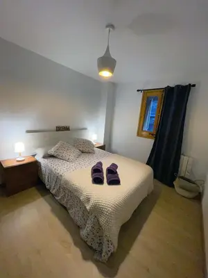Cama o camas de una habitación en Apartaments Albiñana
