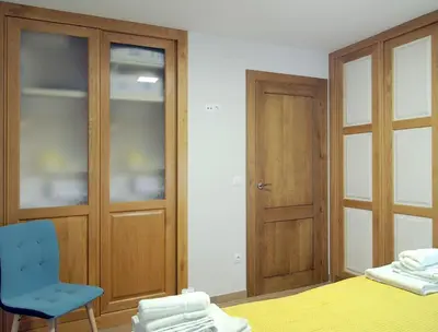 Cama o camas de una habitación en Apartamento Estella-Lizarra