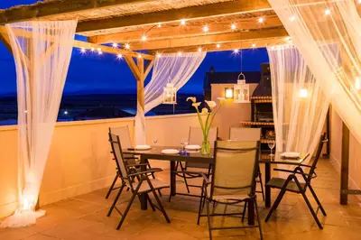 Un balcón o terraza de Apartamento Ático Bardenas